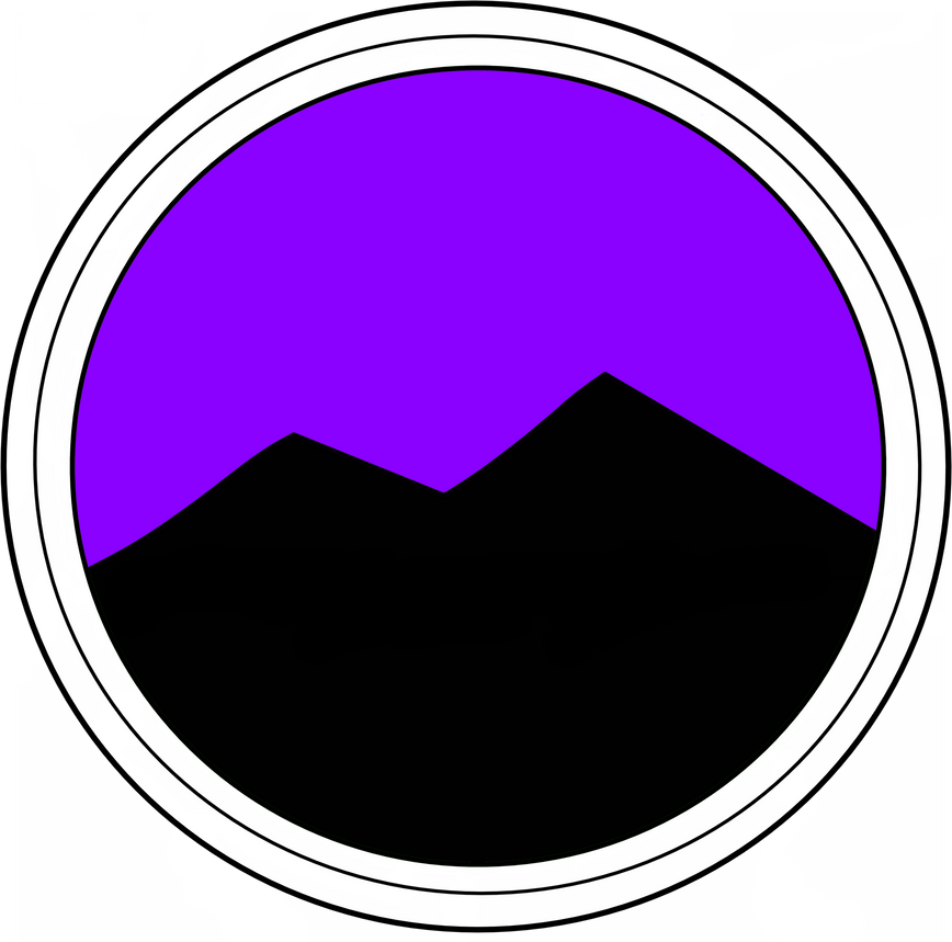 Mountain Silhouette Purple Sky