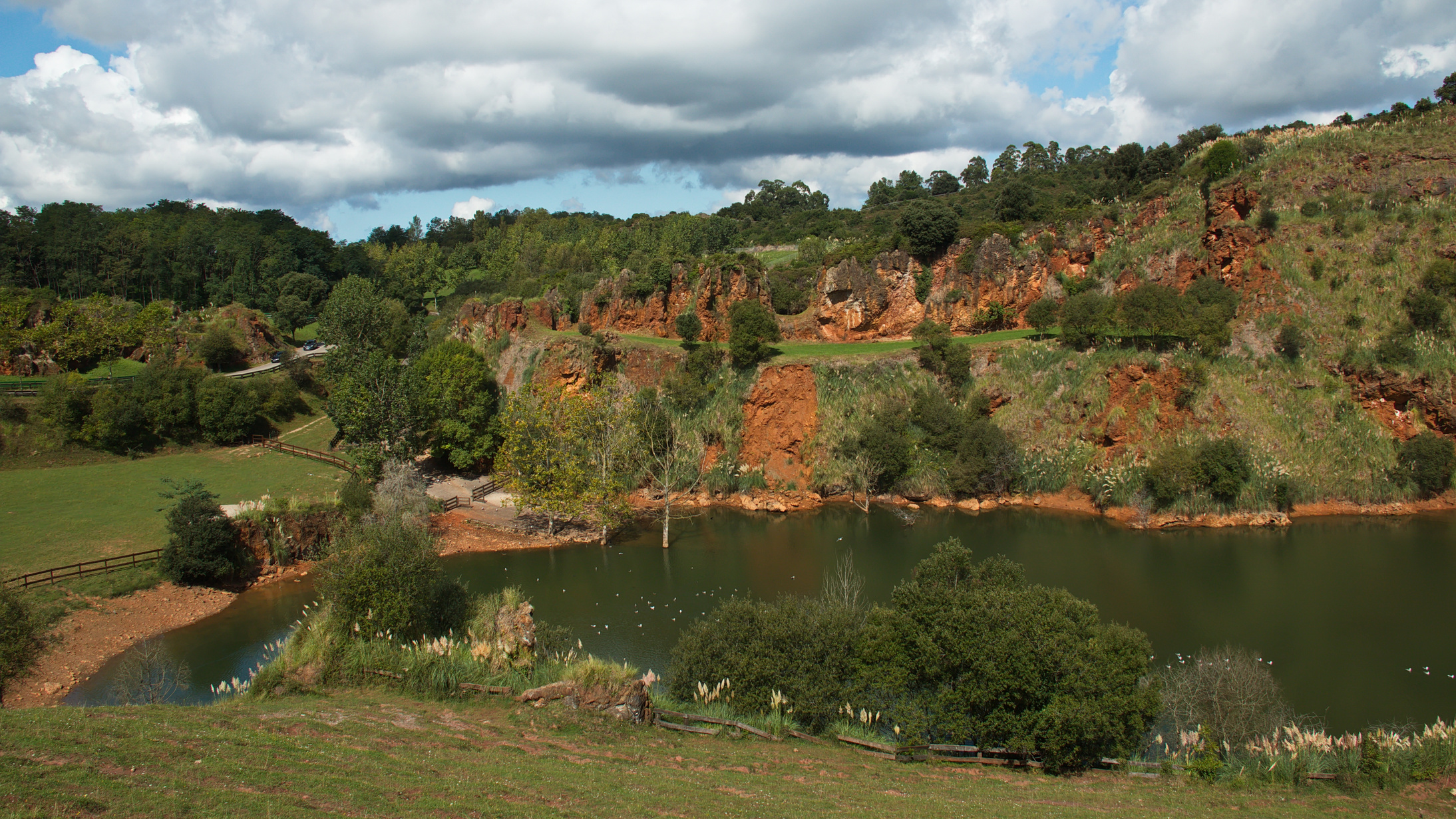 Landscape in nature park Cabarceno near Santander,Province Pas-Miera in Spain,Europe